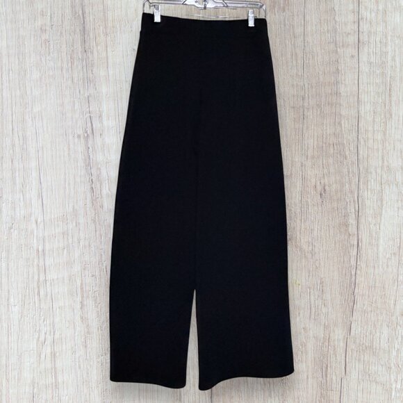 Spanx Air Essentials Black White Stripe Lounge Set Zip Jacket & Wide Leg Pants M - Picture 6 of 7